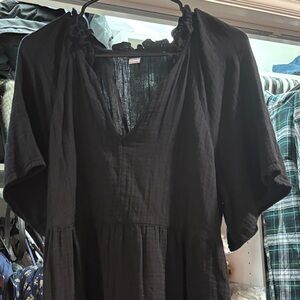Old Navy Black Midi Dress